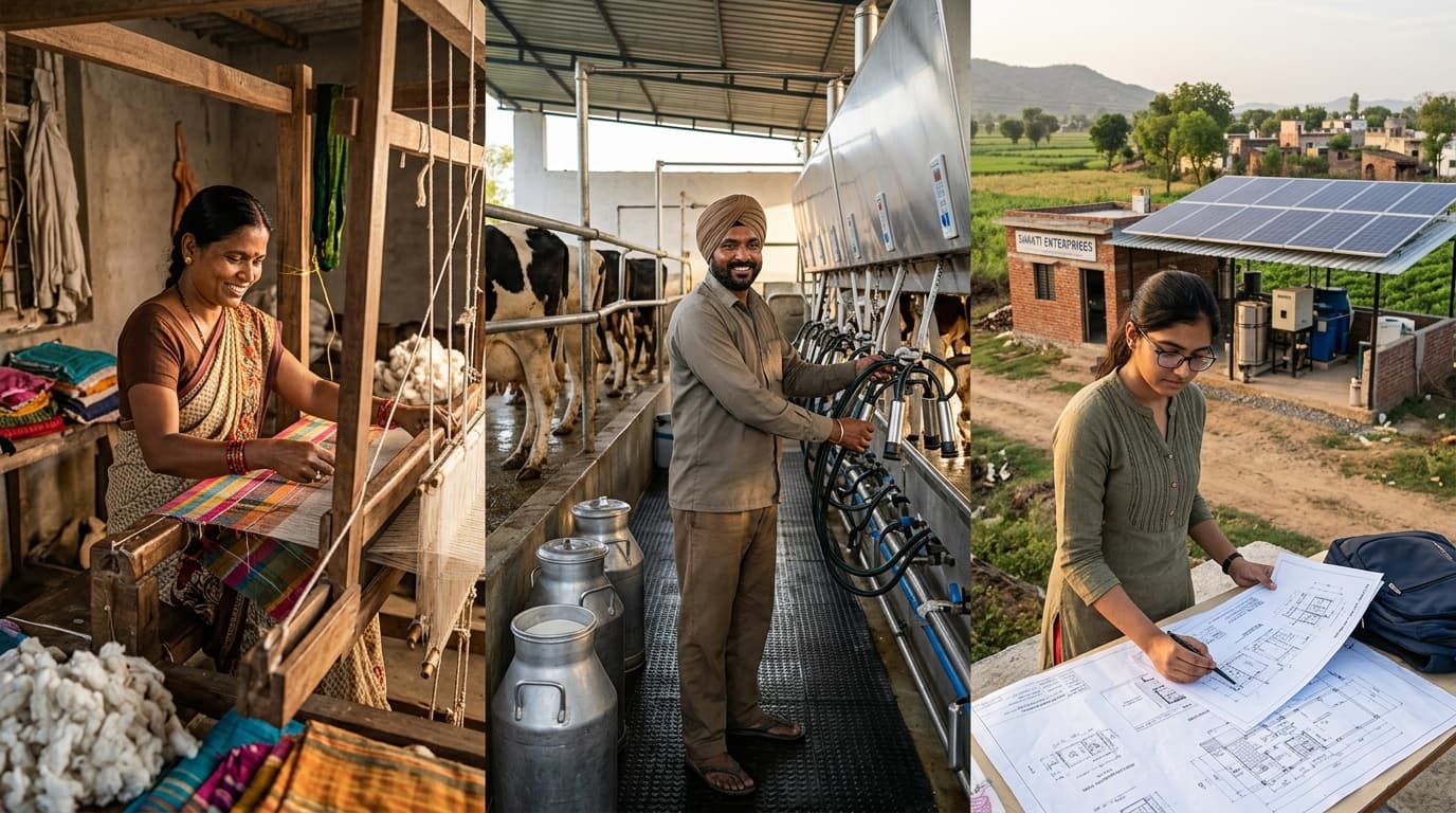 Marginalized Indian entrepreneurs supported by MoSJE and NSFDC affirmative schemes